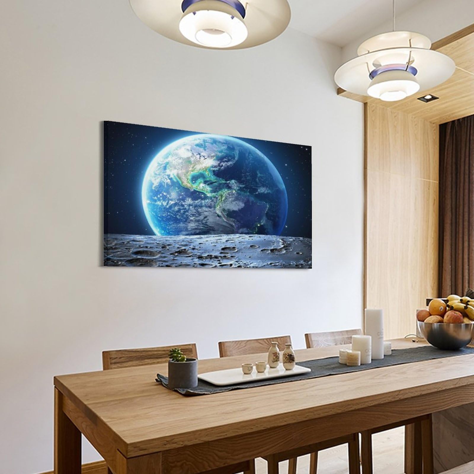 Amazon｜宇宙から見た地球ポスター ポスター装飾絵画キャンバス壁